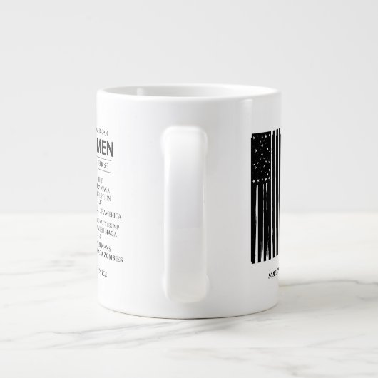 American Omen Grote Koffiekop (Achterkant)