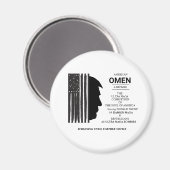 American Omen In Black Magneet (Voorkant / Achterkant)