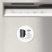 American Omen In Black Magneet (Insitu (Vaatwasser))