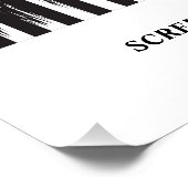 American Omen In Black Perfect Poster (Hoek)