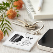 American Omen In Black Sleutelhanger (Voorkant Rechts)