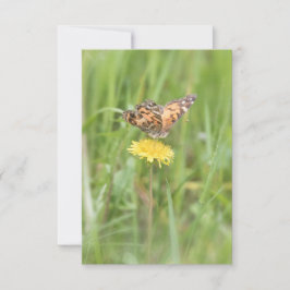 American Painted Lady Butterfly Notecard RSVP Kaartje