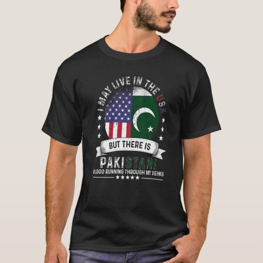 American Pakistani Home of US Patriot American Pak T-shirt (Voorkant)