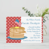 American Pancake Breakfast Kaart (Staand voorkant)