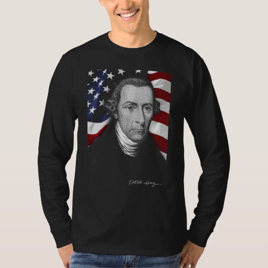 American patrick henry Eyes Flag Country T-shirt (Voorkant)
