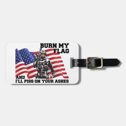 American Patriot Bagagelabel (Voorkant horizontaal)