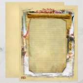 American Patriot Briefpapier papierblad 8.5x11 (Voorkant / Achterkant)