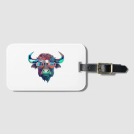 American Patriot Bull Koe Buffalo Bagagelabel