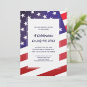 American Patriot Classic 4 juli Amerikaanse vlag Kaart (Staand voorkant)