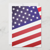 American Patriot Classic 4 juli Amerikaanse vlag Kaart (Achterkant)