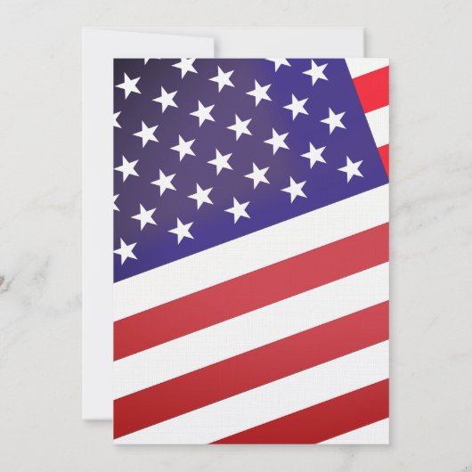 American Patriot Classic 4 juli Amerikaanse vlag Kaart (Achterkant)