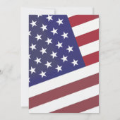 American Patriot Classic 4 juli Amerikaanse vlag Kaart (Achterkant)
