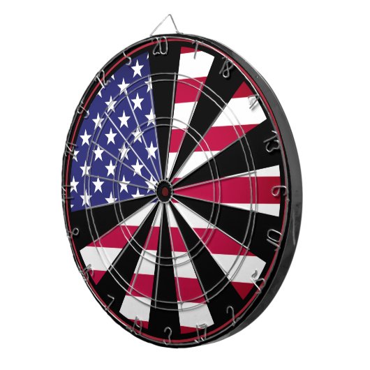 American Patriot Dartboard & Flag USA/darts game Dartbord (Voorkant Rechts)