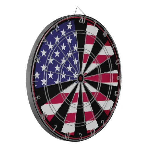 American Patriot Dartboard & Flag USA/darts game Dartbord (Voorkant Links)