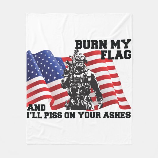 American Patriot  Fleece Deken (Voorkant)