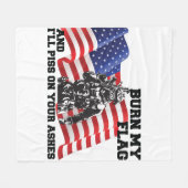American Patriot  Fleece Deken (Voorkant (Horizontaal))