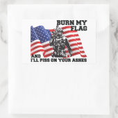 American Patriot  Rechthoekige Sticker (Tas)