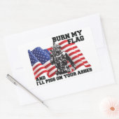 American Patriot  Rechthoekige Sticker (Envelop)