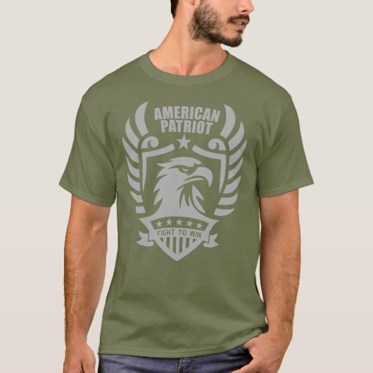 American Patriot Tee - combat Green T-shirt (Voorkant)