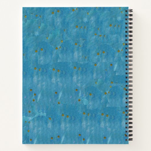 American Patriotic Angel Stars Holding Flag BLue Notitieboek (Achterkant)