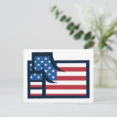 American Patriotic Fist Briefkaart (Staand voorkant)