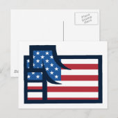 American Patriotic Fist Briefkaart (Voorkant / Achterkant)