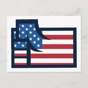 American Patriotic Fist Briefkaart