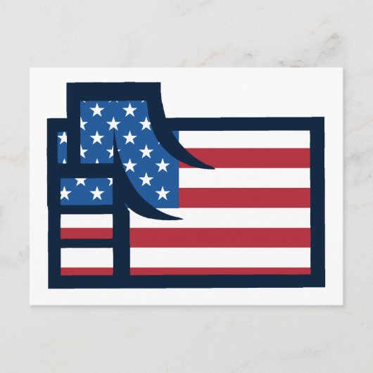 American Patriotic Fist Briefkaart (Voorkant)