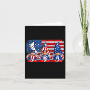 American Patriotic Gnomes Usa Independence Day 4th Kaart