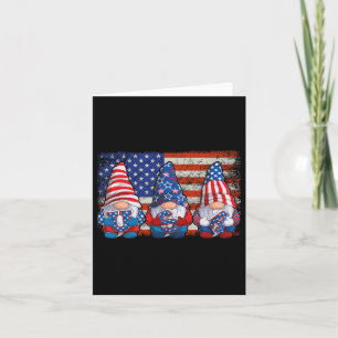 American Patriotic Gnomes Usa Independence Day 4th Kaart
