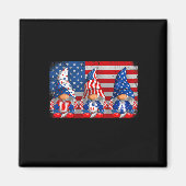 American Patriotic Gnomes Usa Independence Day 4th Magneet (Voorkant)