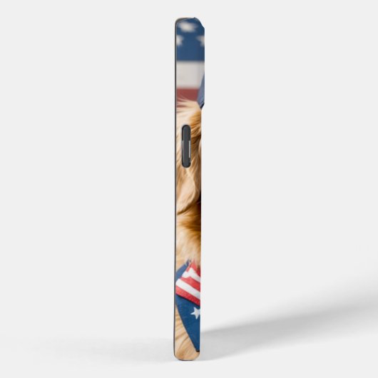 American Patriotic Golden Retriever Case-Mate iPhone Case (Achterkant / Rechts)