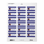 American Patriotic Personal Address Label (Full Sheet)