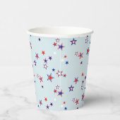 American Patriotic Starry Field Papieren Bekers (Rechts)