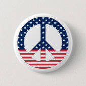 American Peace Sign Button (Voorkant)