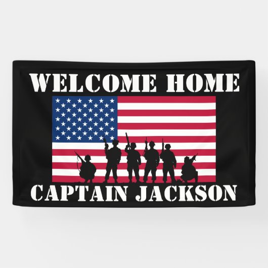 American Personalized Army Afstuderen Card Spandoek (Horizontaal)