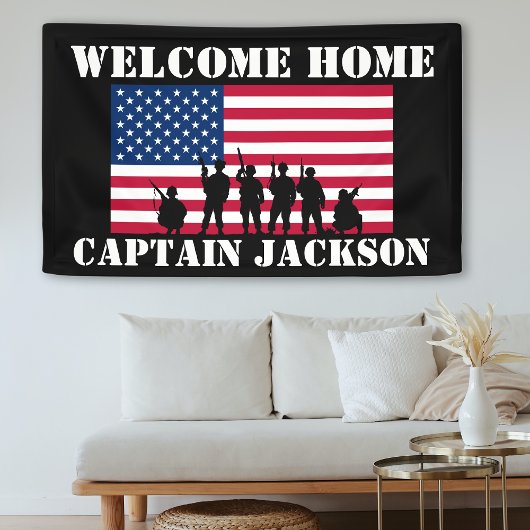 American Personalized Army Afstuderen Card Spandoek