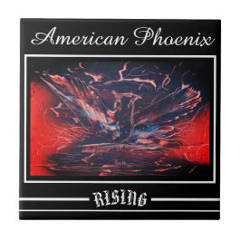 American Phoenix Bird Rising Tegeltje