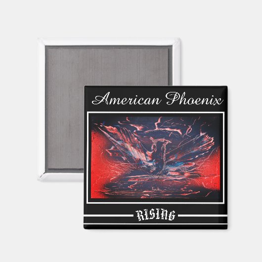 American Phoenix Rising Magneet (Voorkant / Achterkant)