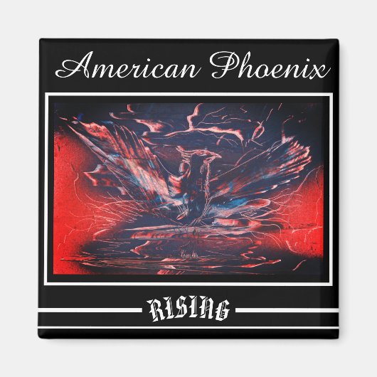 American Phoenix Rising Magneet (Voorkant)