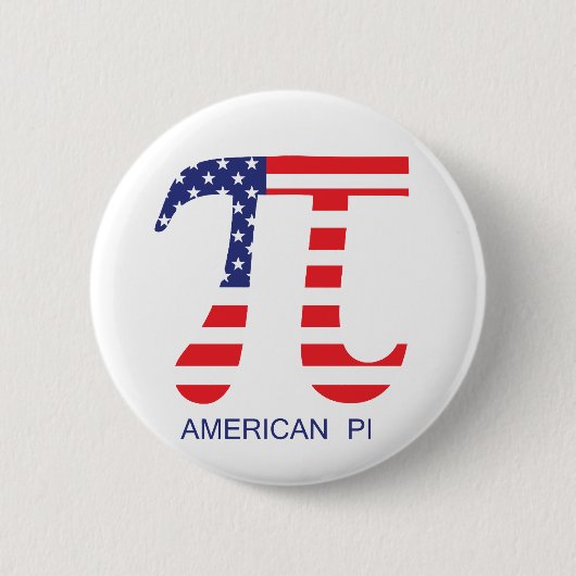 American Pi Ronde Button 5,7 Cm (Voorkant)