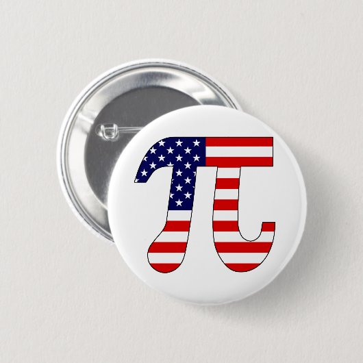 American Pi Ronde Button 5,7 Cm (Voorkant /achterkant)