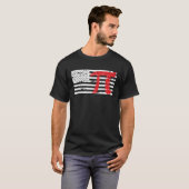 American Pi US Flag Pi Day Infinate Number T-shirt (Voorkant volledig)
