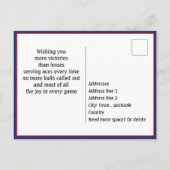 American Pickleball Grand Slam Birthday Briefkaart (Achterkant)