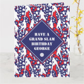 American Pickleball Grand Slam Birthday Kaart (Gele Bloem)