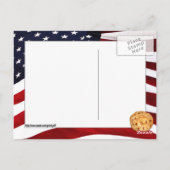 American Pie (Apple Pie met Amerikaanse vlag) Briefkaart (Achterkant)