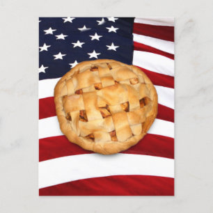 American Pie (Apple Pie met Amerikaanse vlag) Briefkaart
