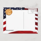 American Pie (Apple Pie met Amerikaanse vlag) Briefkaart (Achterkant)