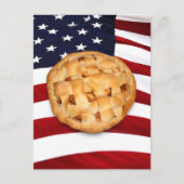 American Pie (Apple Pie met Amerikaanse vlag) Briefkaart (Voorkant)