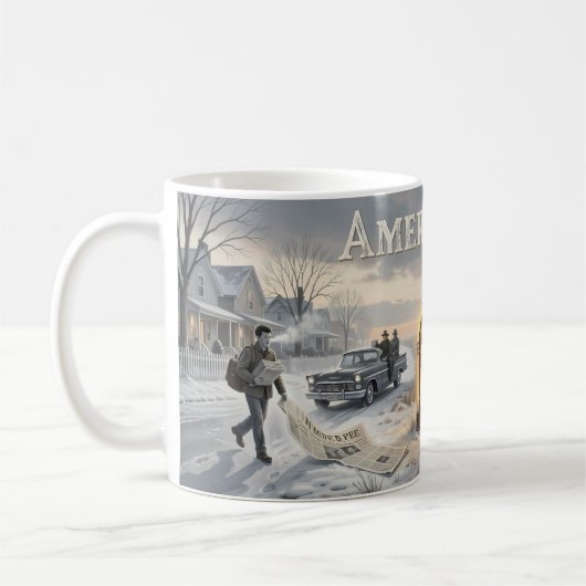 American Pie nostalgie-wegposter Koffiemok (Links)